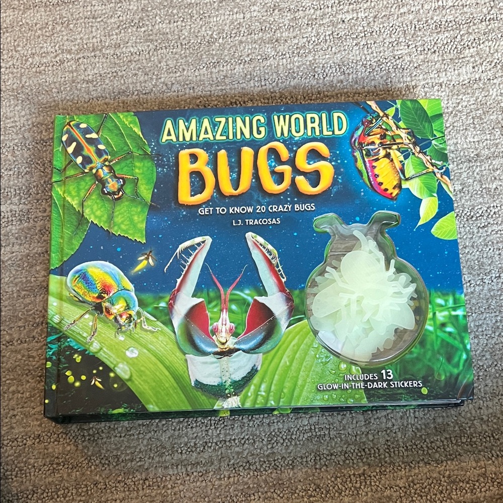 Amazing World Bugs Toy Set with Glow-in-the-Dark Stickers